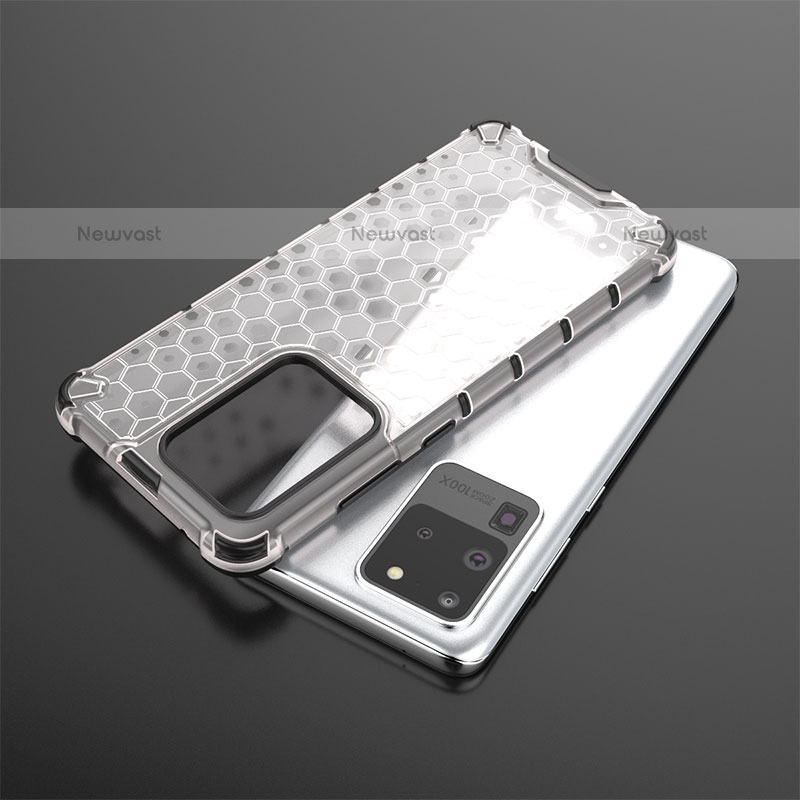 Silicone Transparent Frame Case Cover 360 Degrees AM2 for Samsung Galaxy S20 Ultra 5G