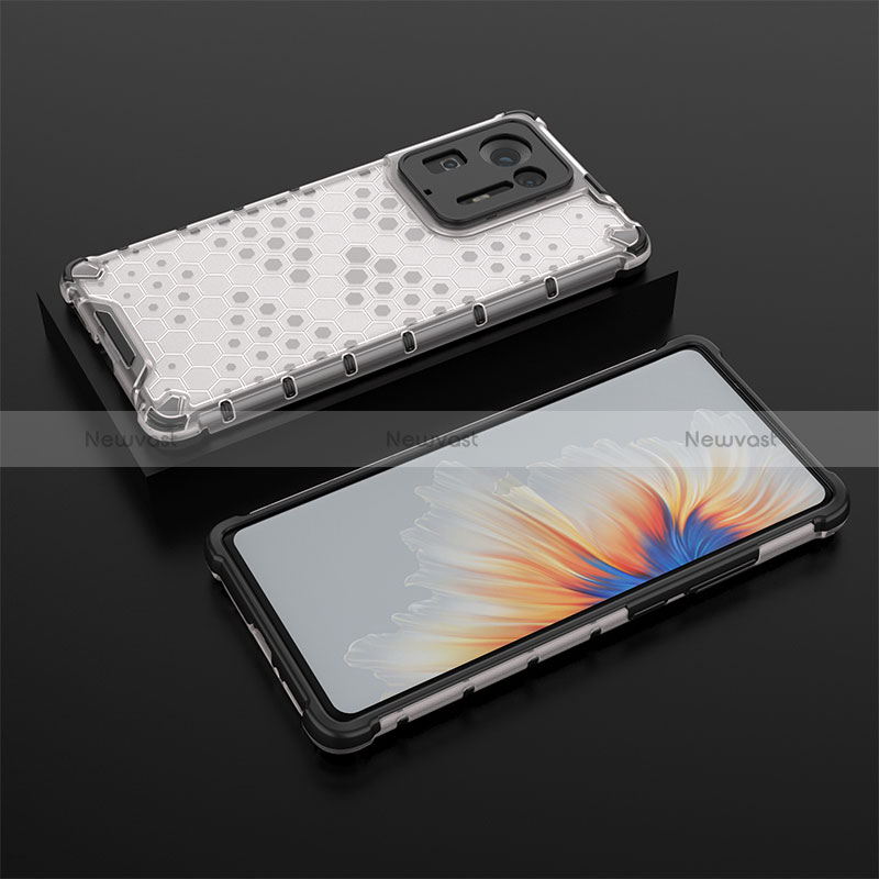 Silicone Transparent Frame Case Cover 360 Degrees AM2 for Xiaomi Mi Mix 4 5G