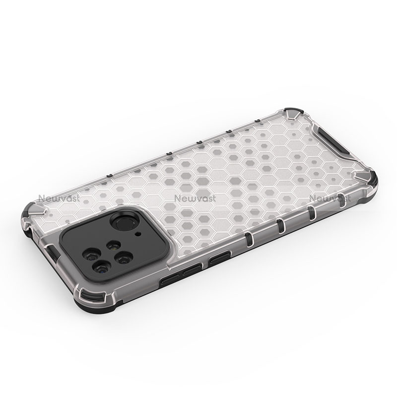 Silicone Transparent Frame Case Cover 360 Degrees AM2 for Xiaomi Redmi 10C 4G