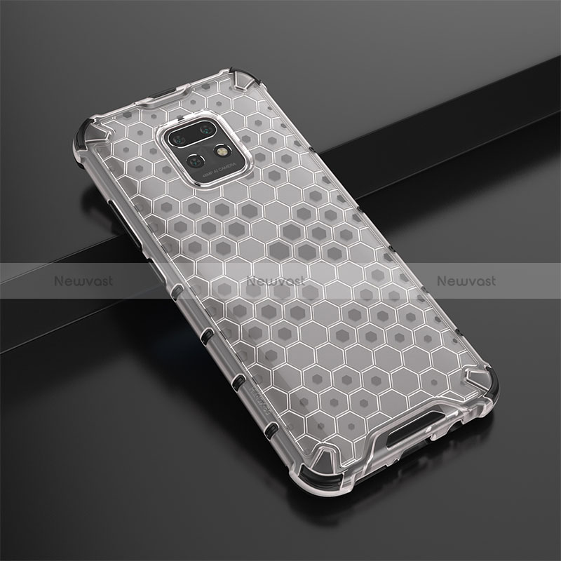 Silicone Transparent Frame Case Cover 360 Degrees AM2 for Xiaomi Redmi 10X Pro 5G