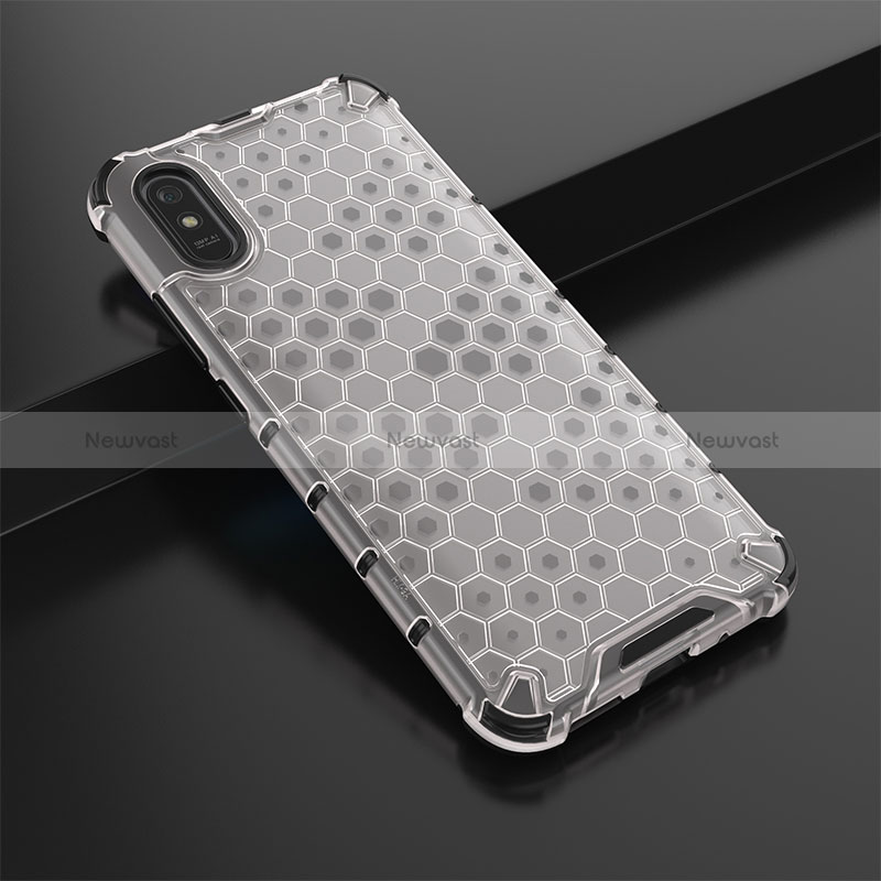 Silicone Transparent Frame Case Cover 360 Degrees AM2 for Xiaomi Redmi 9AT