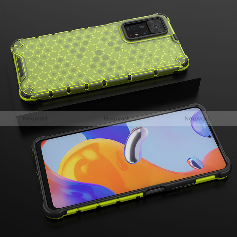 Silicone Transparent Frame Case Cover 360 Degrees AM2 for Xiaomi Redmi Note 11 Pro 4G