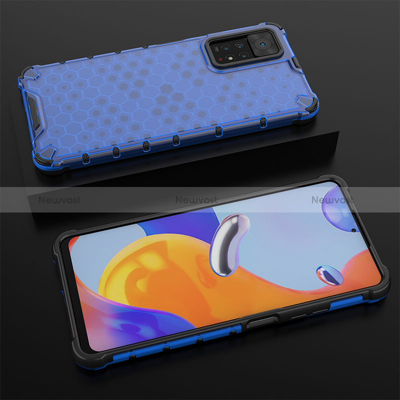 Silicone Transparent Frame Case Cover 360 Degrees AM2 for Xiaomi Redmi Note 11 Pro 4G