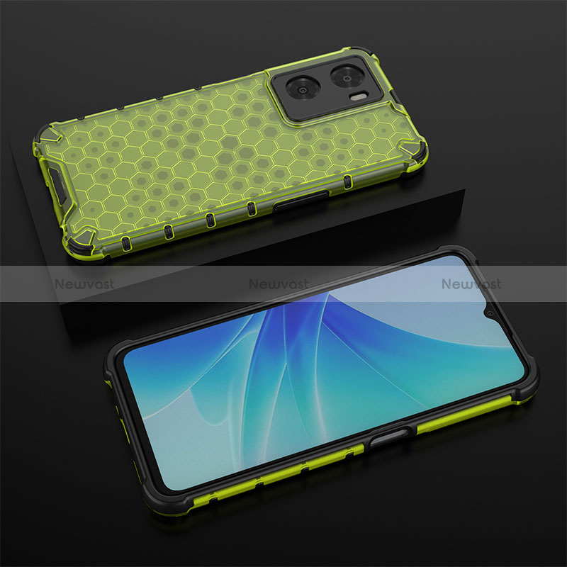 Silicone Transparent Frame Case Cover 360 Degrees AM3 for Oppo A77 4G