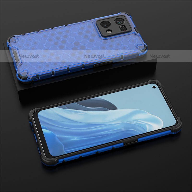 Silicone Transparent Frame Case Cover 360 Degrees AM3 for Oppo F21s Pro 4G
