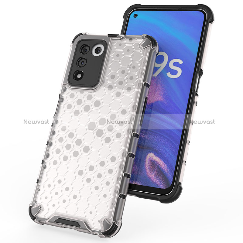 Silicone Transparent Frame Case Cover 360 Degrees AM3 for Oppo K9S 5G