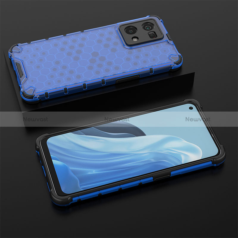 Silicone Transparent Frame Case Cover 360 Degrees AM3 for Oppo Reno7 4G