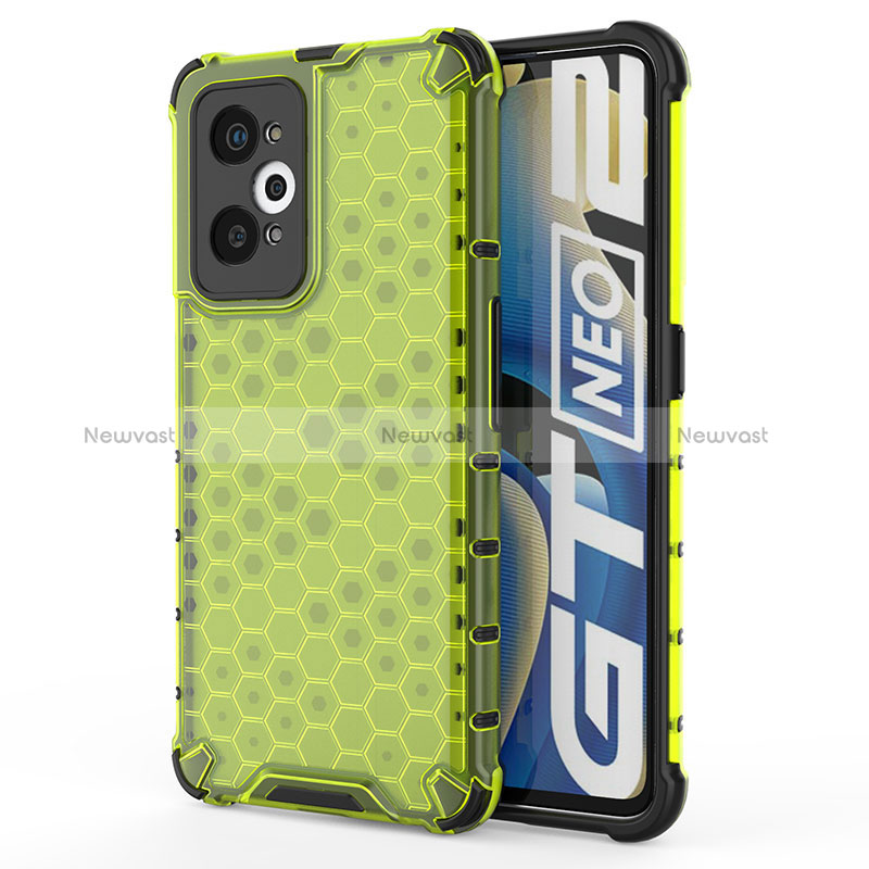 Silicone Transparent Frame Case Cover 360 Degrees AM3 for Realme GT Neo 3T 5G