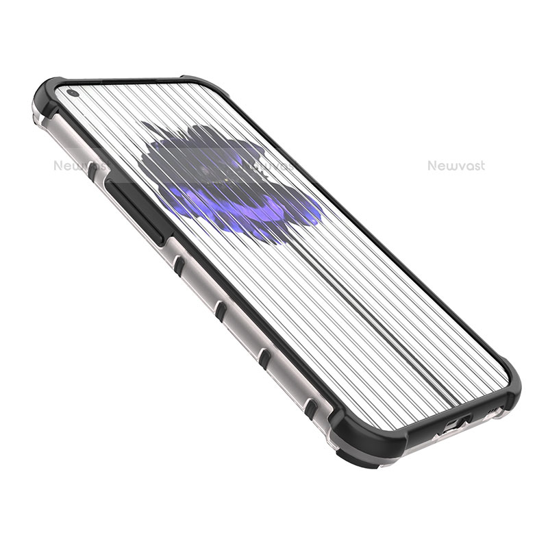 Silicone Transparent Frame Case Cover 360 Degrees for Nothing Phone 1
