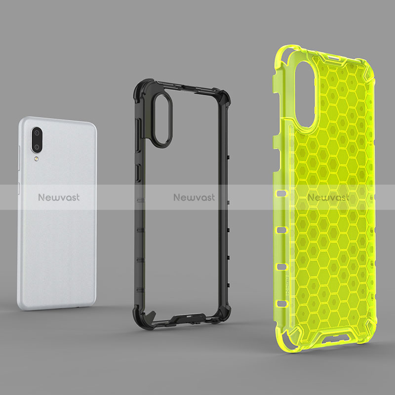 Silicone Transparent Frame Case Cover 360 Degrees for Samsung Galaxy M02