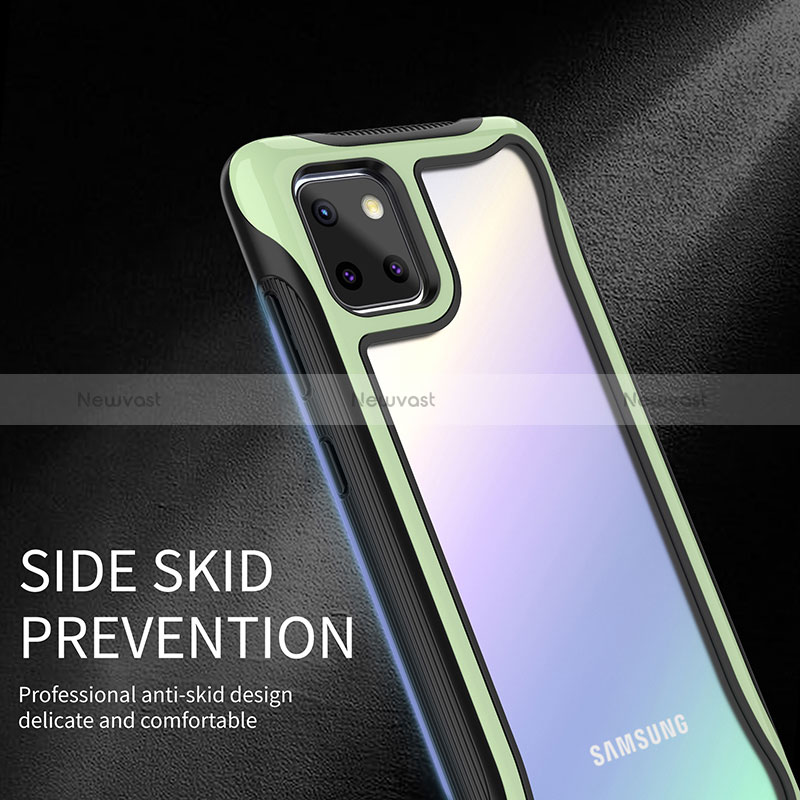 Silicone Transparent Frame Case Cover 360 Degrees for Samsung Galaxy M60s