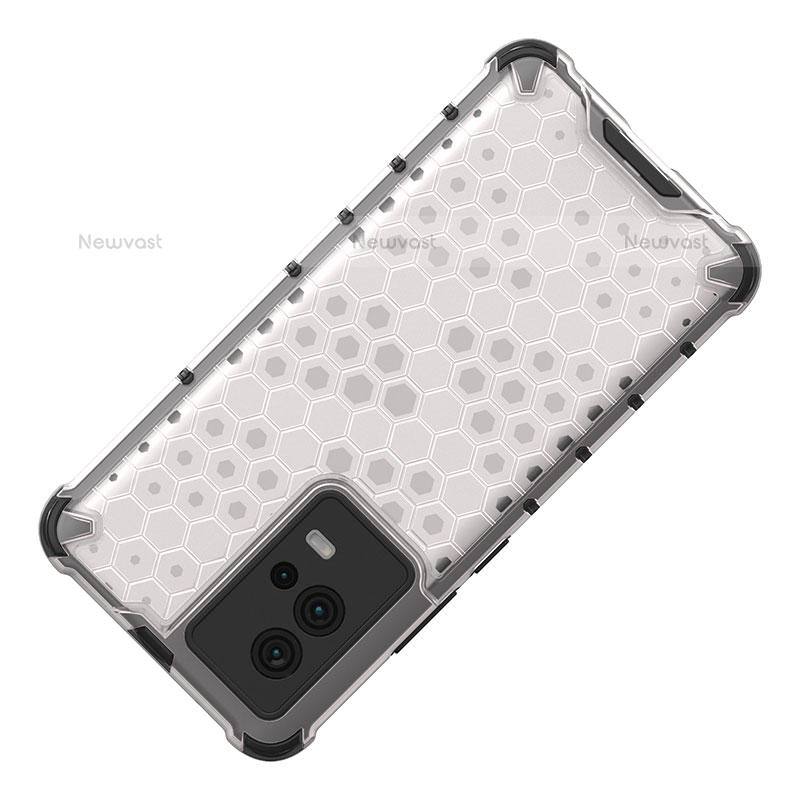 Silicone Transparent Frame Case Cover 360 Degrees for Vivo iQOO 8 5G