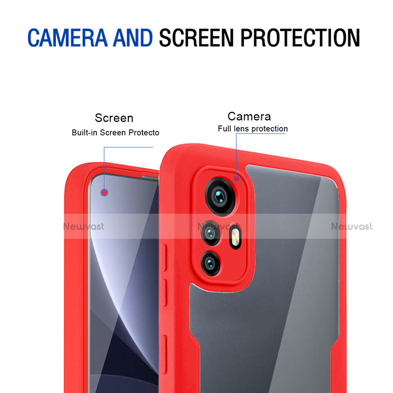 Silicone Transparent Frame Case Cover 360 Degrees for Xiaomi Mi 12 5G