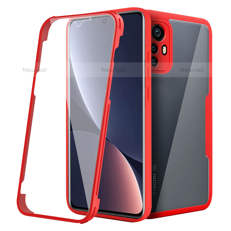 Silicone Transparent Frame Case Cover 360 Degrees for Xiaomi Mi 12S 5G