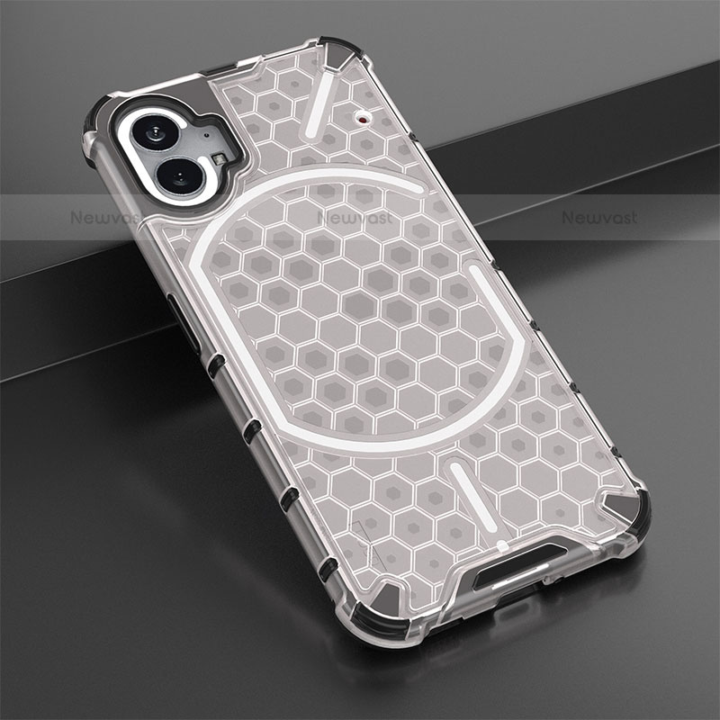 Silicone Transparent Frame Case Cover 360 Degrees M01 for Nothing Phone 1