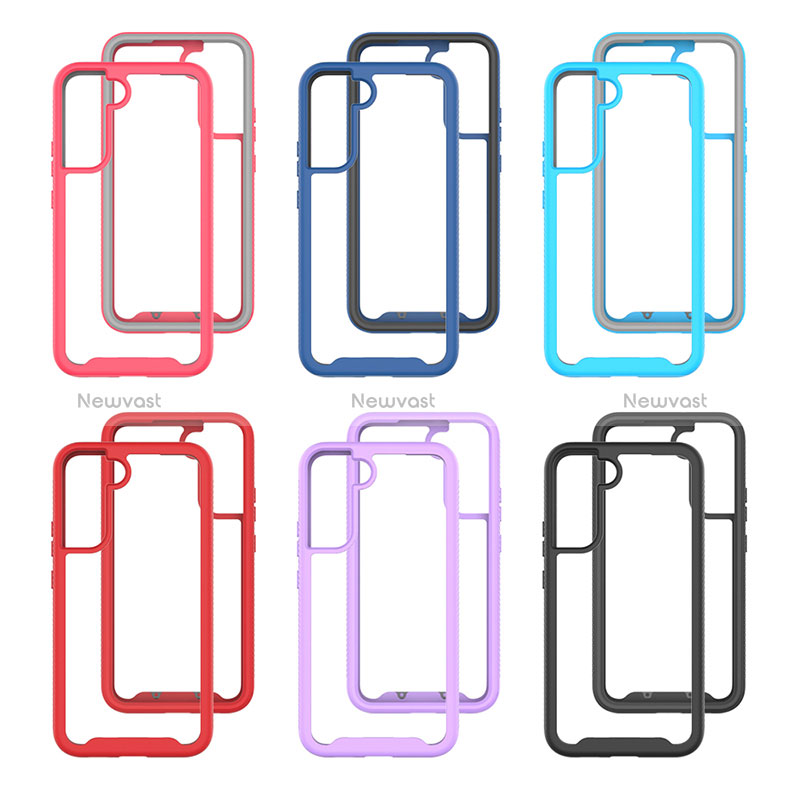 Silicone Transparent Frame Case Cover 360 Degrees M02 for Samsung Galaxy S24 5G