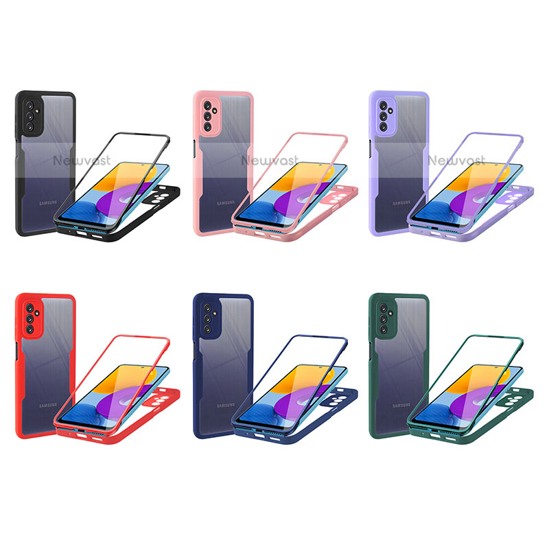 Silicone Transparent Frame Case Cover 360 Degrees MJ1 for Samsung Galaxy M52 5G