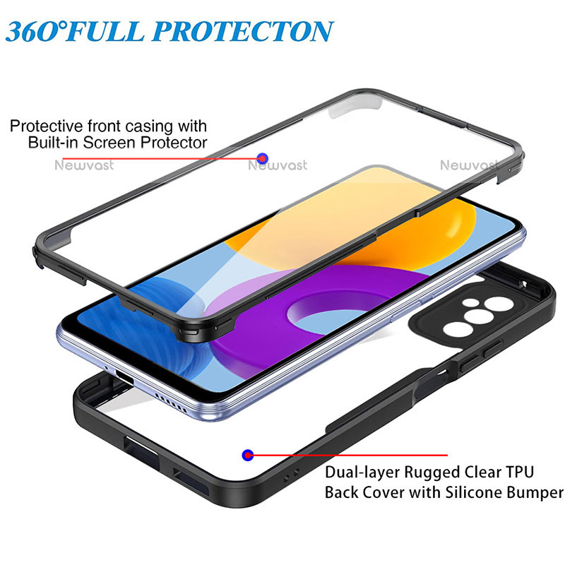 Silicone Transparent Frame Case Cover 360 Degrees MJ1 for Samsung Galaxy M52 5G