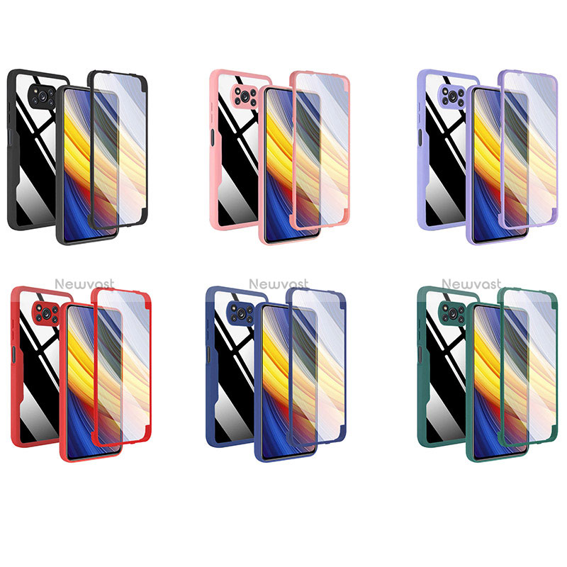 Silicone Transparent Frame Case Cover 360 Degrees MJ1 for Xiaomi Poco X3