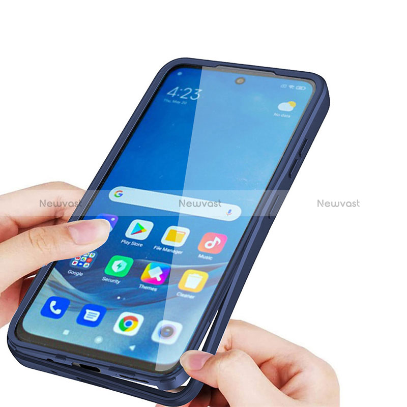 Silicone Transparent Frame Case Cover 360 Degrees MJ1 for Xiaomi Redmi 9 India