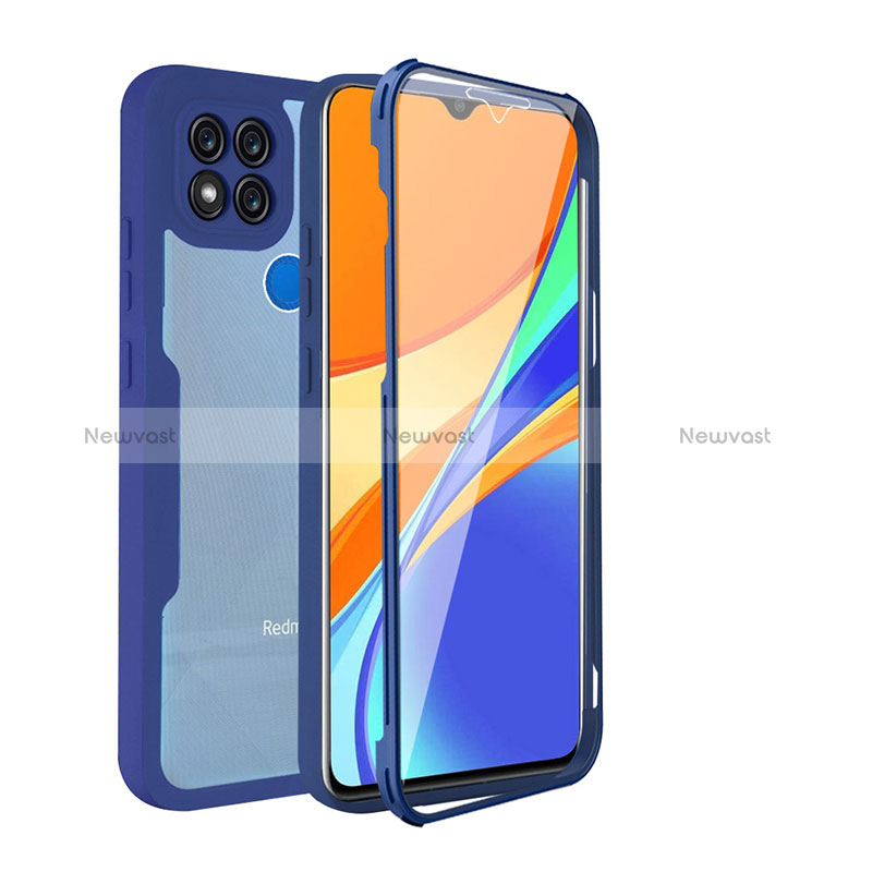 Silicone Transparent Frame Case Cover 360 Degrees MJ1 for Xiaomi Redmi 9 India