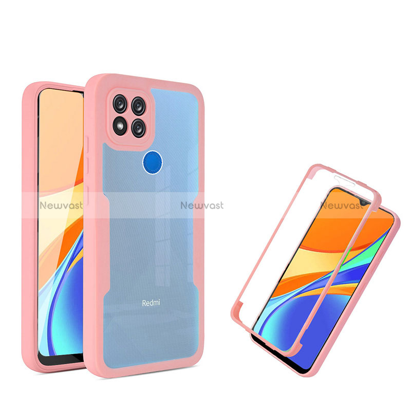 Silicone Transparent Frame Case Cover 360 Degrees MJ1 for Xiaomi Redmi 9 India