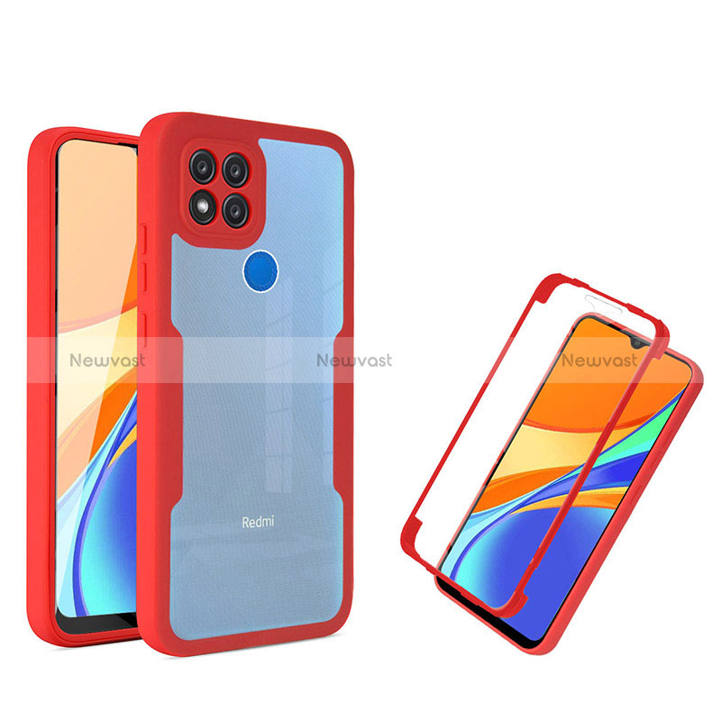 Silicone Transparent Frame Case Cover 360 Degrees MJ1 for Xiaomi Redmi 9 India