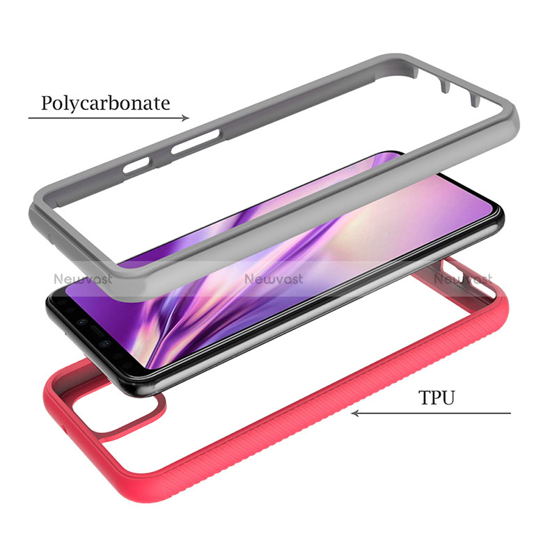 Silicone Transparent Frame Case Cover 360 Degrees ZJ1 for Google Pixel 4 XL