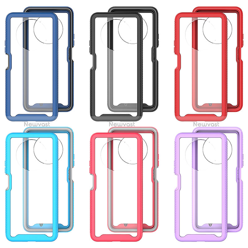 Silicone Transparent Frame Case Cover 360 Degrees ZJ1 for Huawei Honor Magic4 Lite 4G