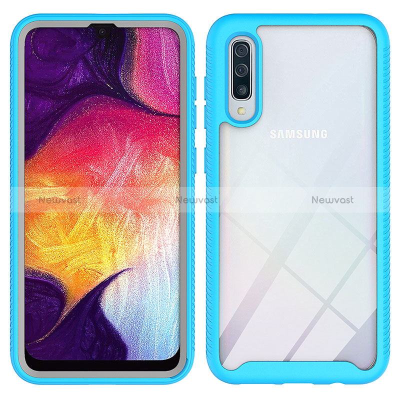 Silicone Transparent Frame Case Cover 360 Degrees ZJ1 for Samsung Galaxy A50S