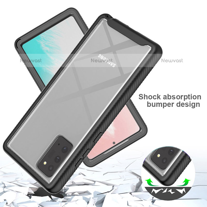 Silicone Transparent Frame Case Cover 360 Degrees ZJ1 for Samsung Galaxy Note 20 5G