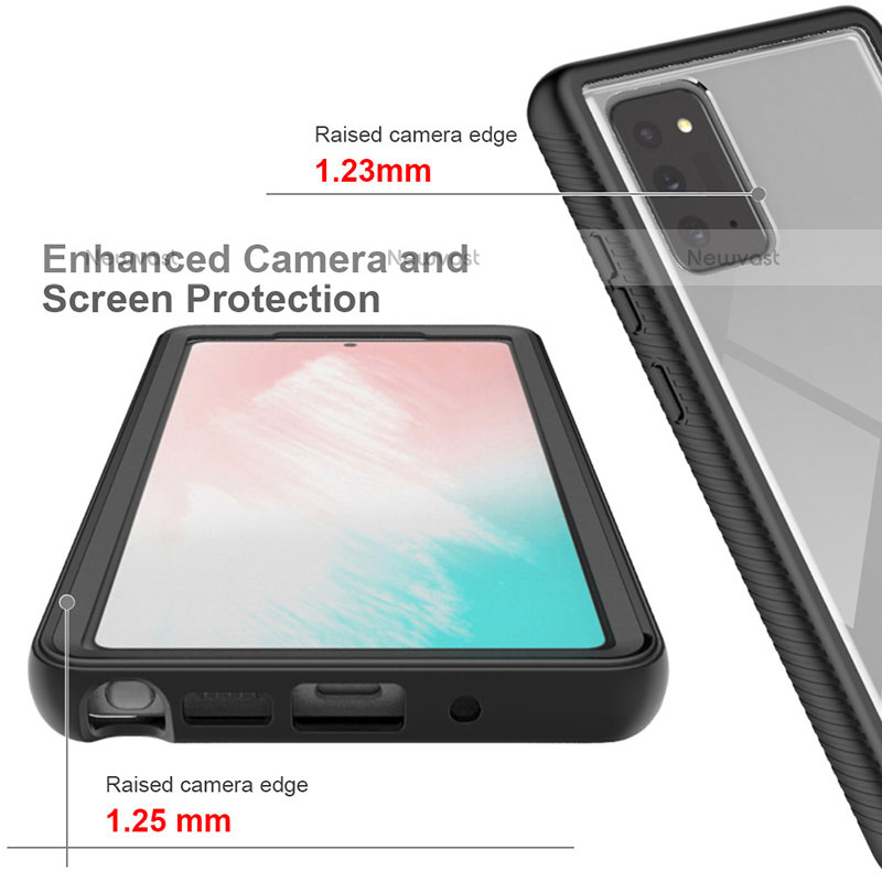 Silicone Transparent Frame Case Cover 360 Degrees ZJ1 for Samsung Galaxy Note 20 5G