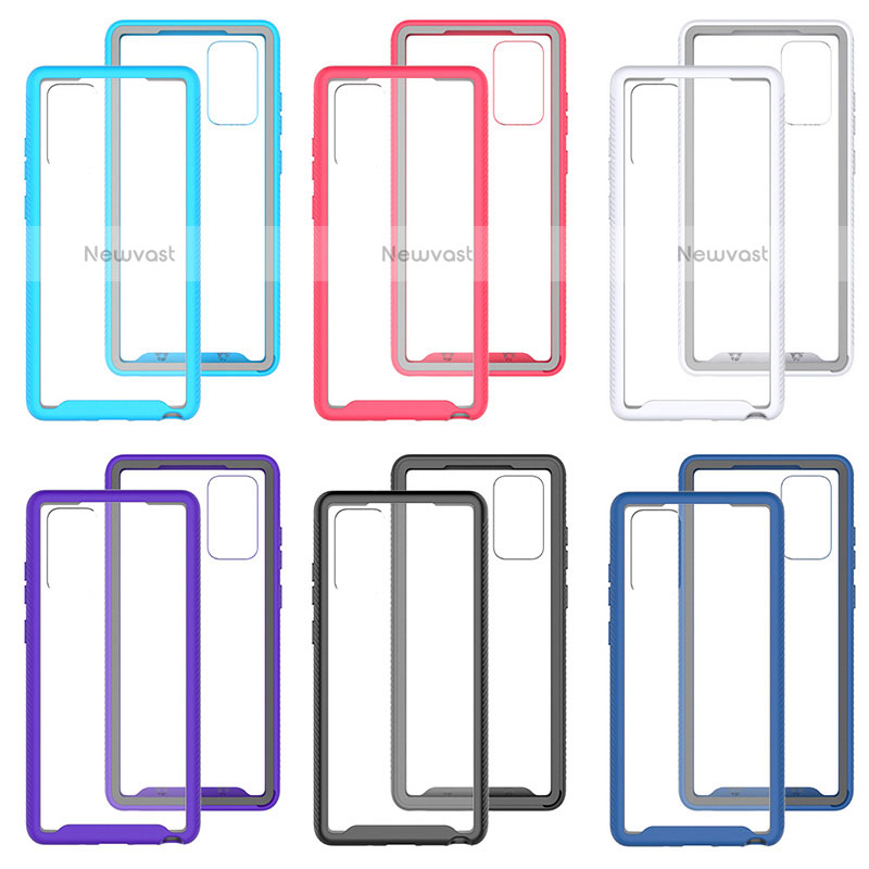 Silicone Transparent Frame Case Cover 360 Degrees ZJ1 for Samsung Galaxy Note 20 5G