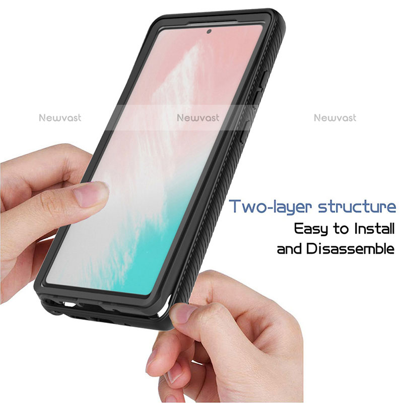 Silicone Transparent Frame Case Cover 360 Degrees ZJ1 for Samsung Galaxy Note 20 5G
