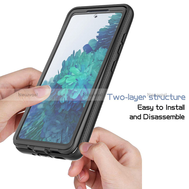 Silicone Transparent Frame Case Cover 360 Degrees ZJ1 for Samsung Galaxy S20 FE (2022) 5G