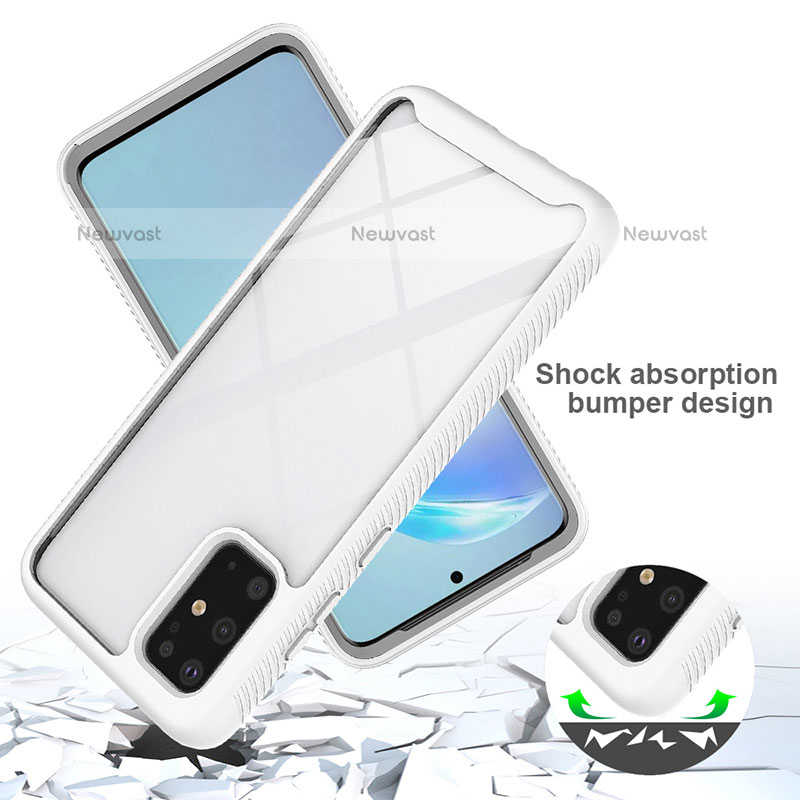 Silicone Transparent Frame Case Cover 360 Degrees ZJ1 for Samsung Galaxy S20 Plus 5G