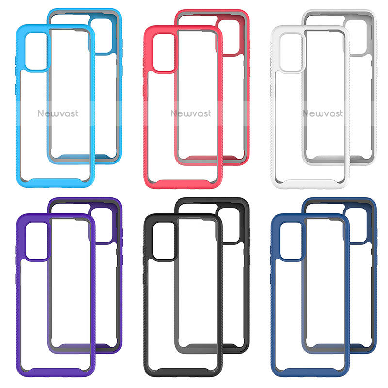 Silicone Transparent Frame Case Cover 360 Degrees ZJ1 for Samsung Galaxy S20 Plus 5G