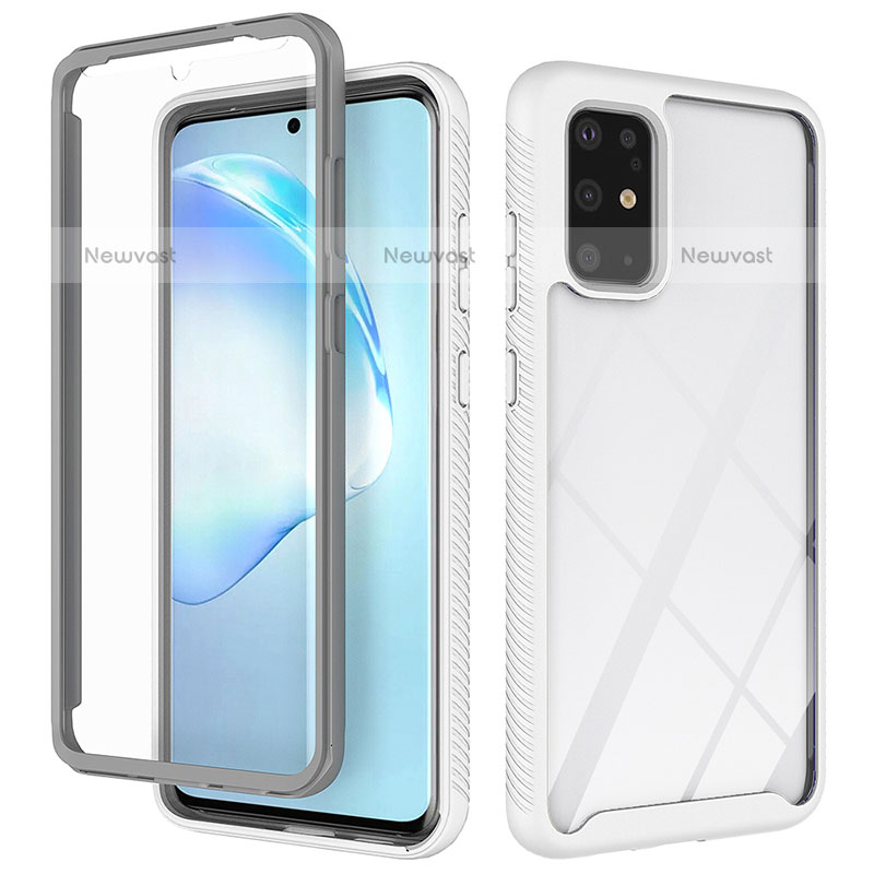 Silicone Transparent Frame Case Cover 360 Degrees ZJ1 for Samsung Galaxy S20 Plus 5G