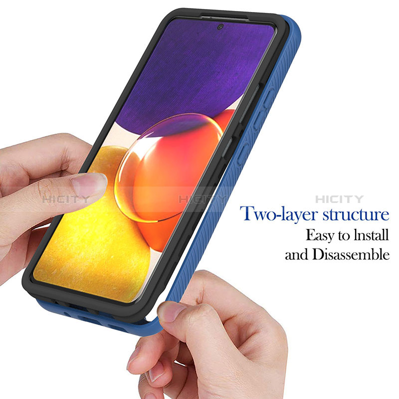 Silicone Transparent Frame Case Cover 360 Degrees ZJ2 for Samsung Galaxy A05s