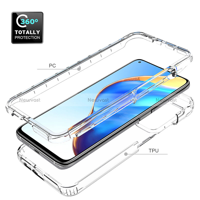 Silicone Transparent Frame Case Cover 360 Degrees ZJ3 for Xiaomi Mi 10T Pro 5G