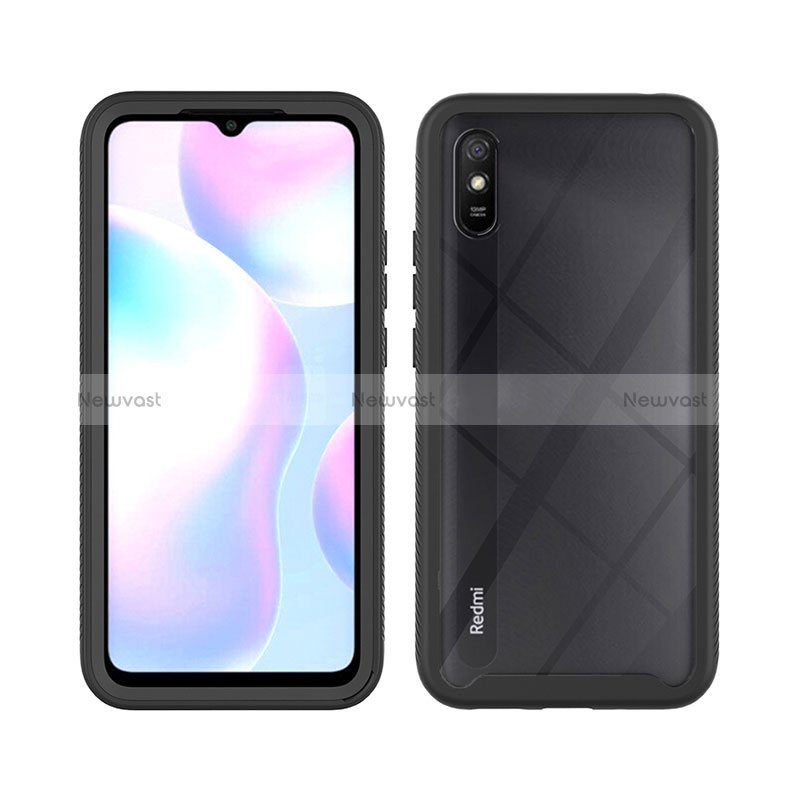 Silicone Transparent Frame Case Cover 360 Degrees ZJ3 for Xiaomi Redmi 9AT