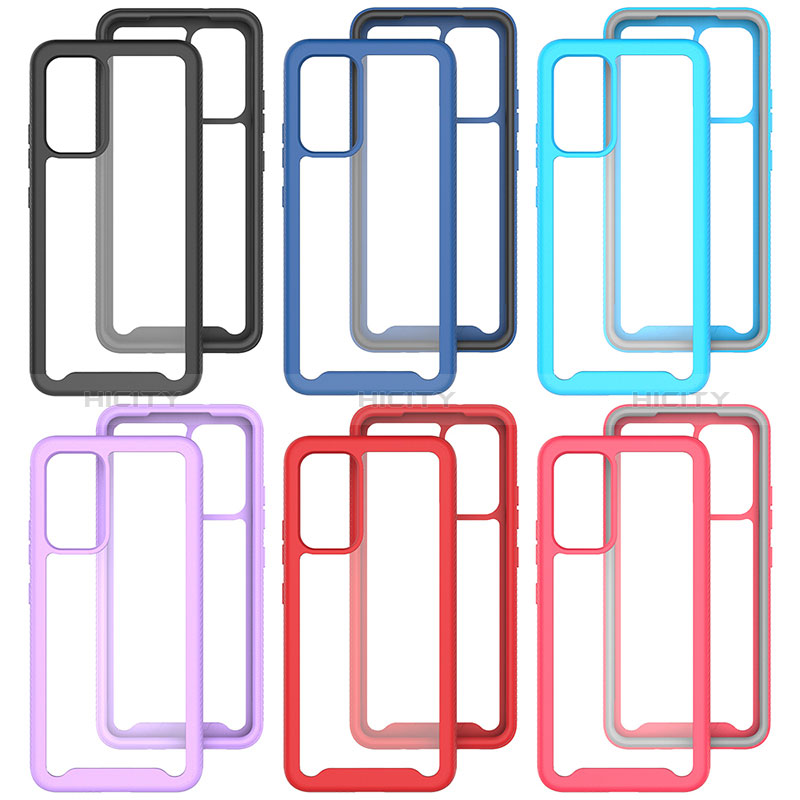 Silicone Transparent Frame Case Cover 360 Degrees ZJ4 for Samsung Galaxy A05s