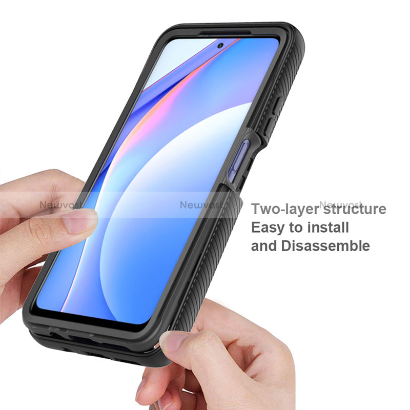 Silicone Transparent Frame Case Cover 360 Degrees ZJ4 for Xiaomi Mi 10T Lite 5G