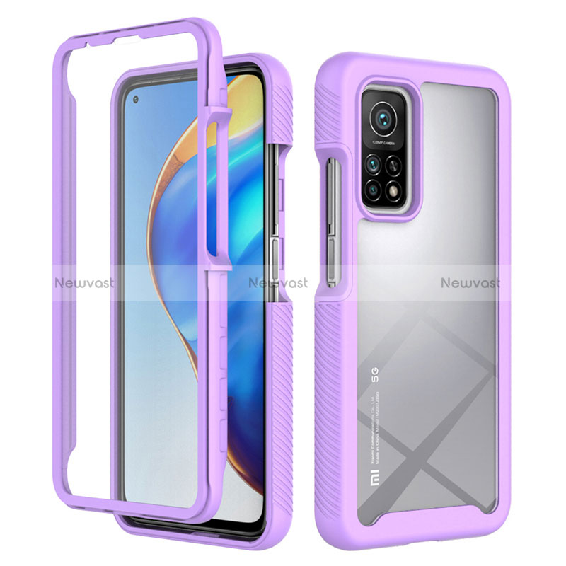 Silicone Transparent Frame Case Cover 360 Degrees ZJ4 for Xiaomi Redmi K30S 5G