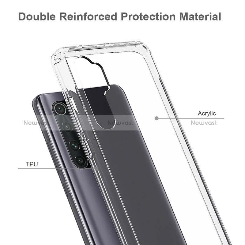 Silicone Transparent Frame Case Cover 360 Degrees ZJ5 for Xiaomi Mi Note 10 Lite