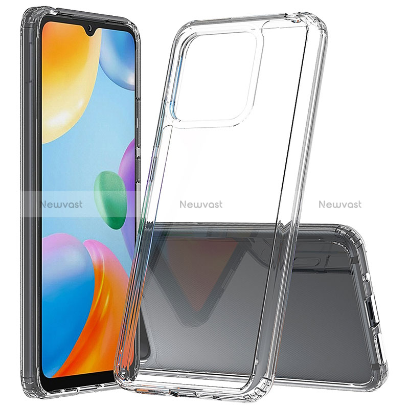 Silicone Transparent Frame Case Cover 360 Degrees ZJ5 for Xiaomi Redmi 10C 4G
