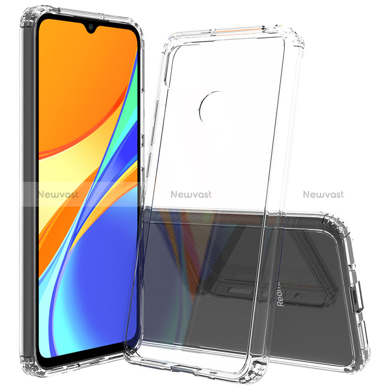 Silicone Transparent Frame Case Cover 360 Degrees ZJ5 for Xiaomi Redmi 9C