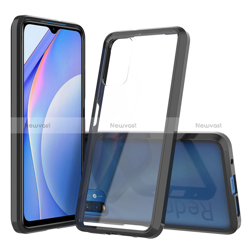Silicone Transparent Frame Case Cover 360 Degrees ZJ5 for Xiaomi Redmi 9T 4G
