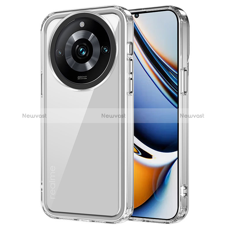 Silicone Transparent Frame Case Cover AC1 for Realme 11 Pro 5G