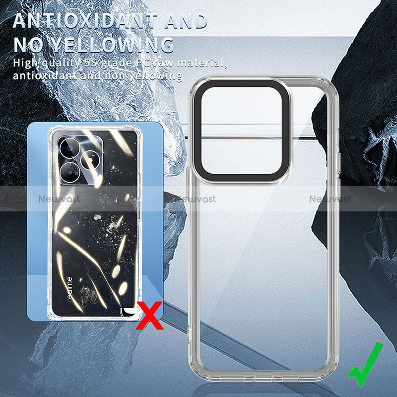 Silicone Transparent Frame Case Cover AC1 for Realme C51